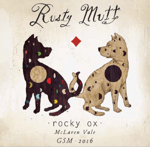 2016 Rusty Mutt GSM front label