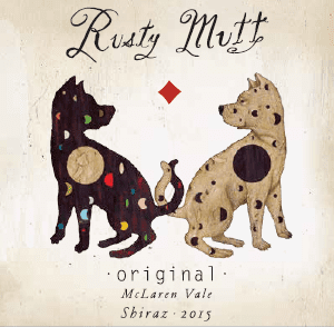 2015 Rusty Mutt Shiraz front label