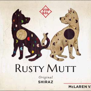 2017 Rusty Mutt Shiraz front label