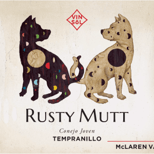 2021 Rusty Mutt Tempranillo front label