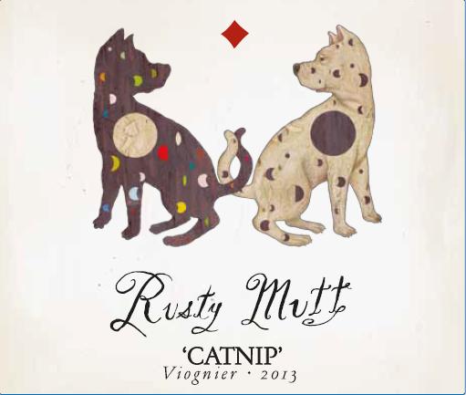Viognier front 2013 Rusty Mutt VIognier front label